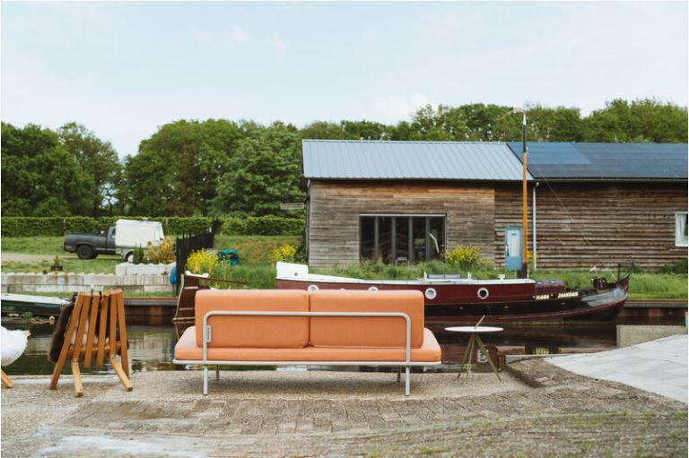 Weltevree Sofabed slaapbank loungebank faded orange