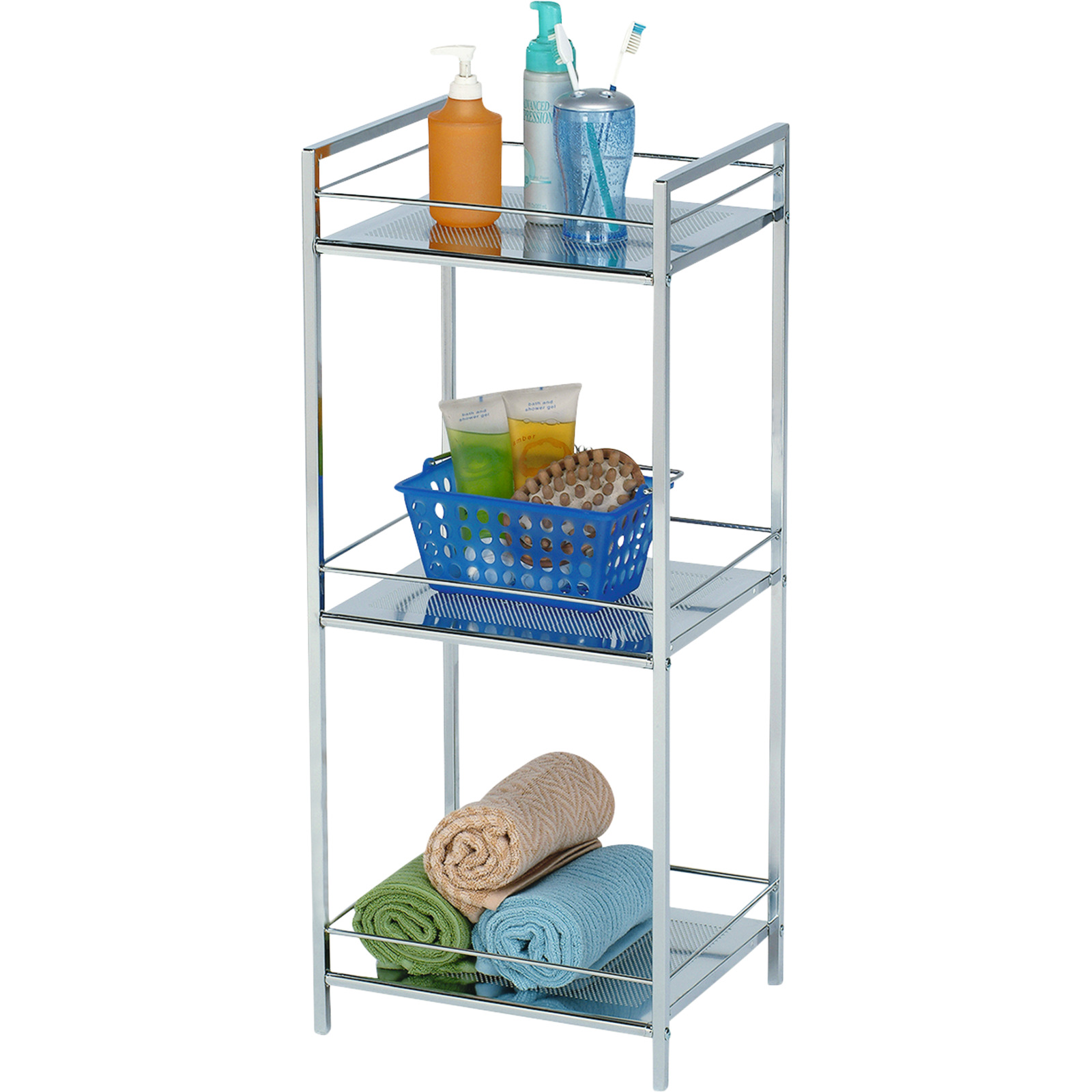 Allzweckregal Kim Metall chromfarben 39 x 84 x 31 cm