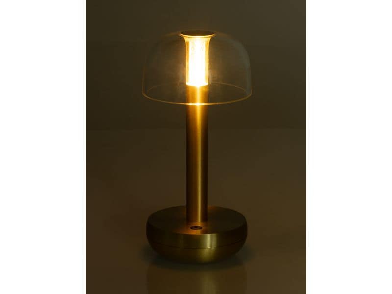 COCON USB-Tischleuchte Pilz, Gold Portable LED-Leuchte