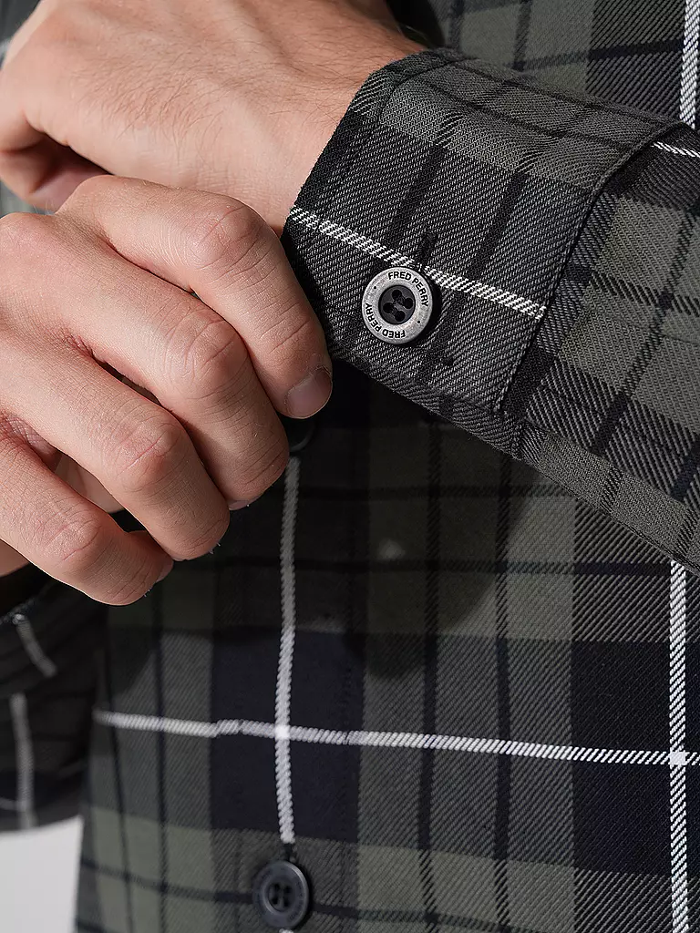 FRED PERRY Overshirt  olive