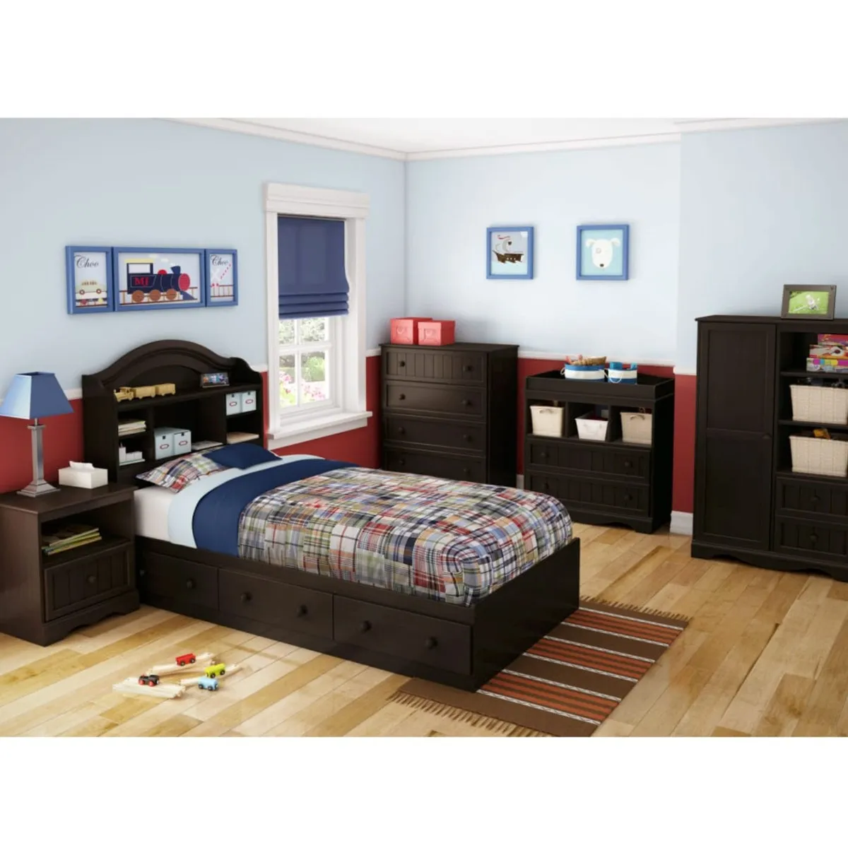 South Shore Savannah Commode 4 tiroirs - Chocolat