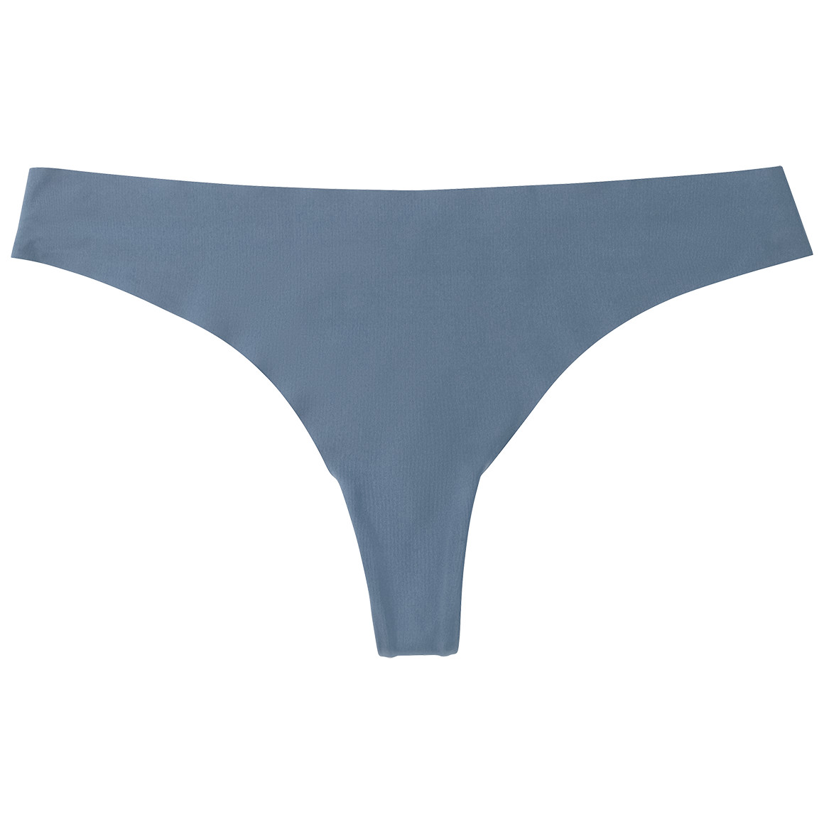Gina Benotti Damen Seamless-String im Basic-Look blaugrau