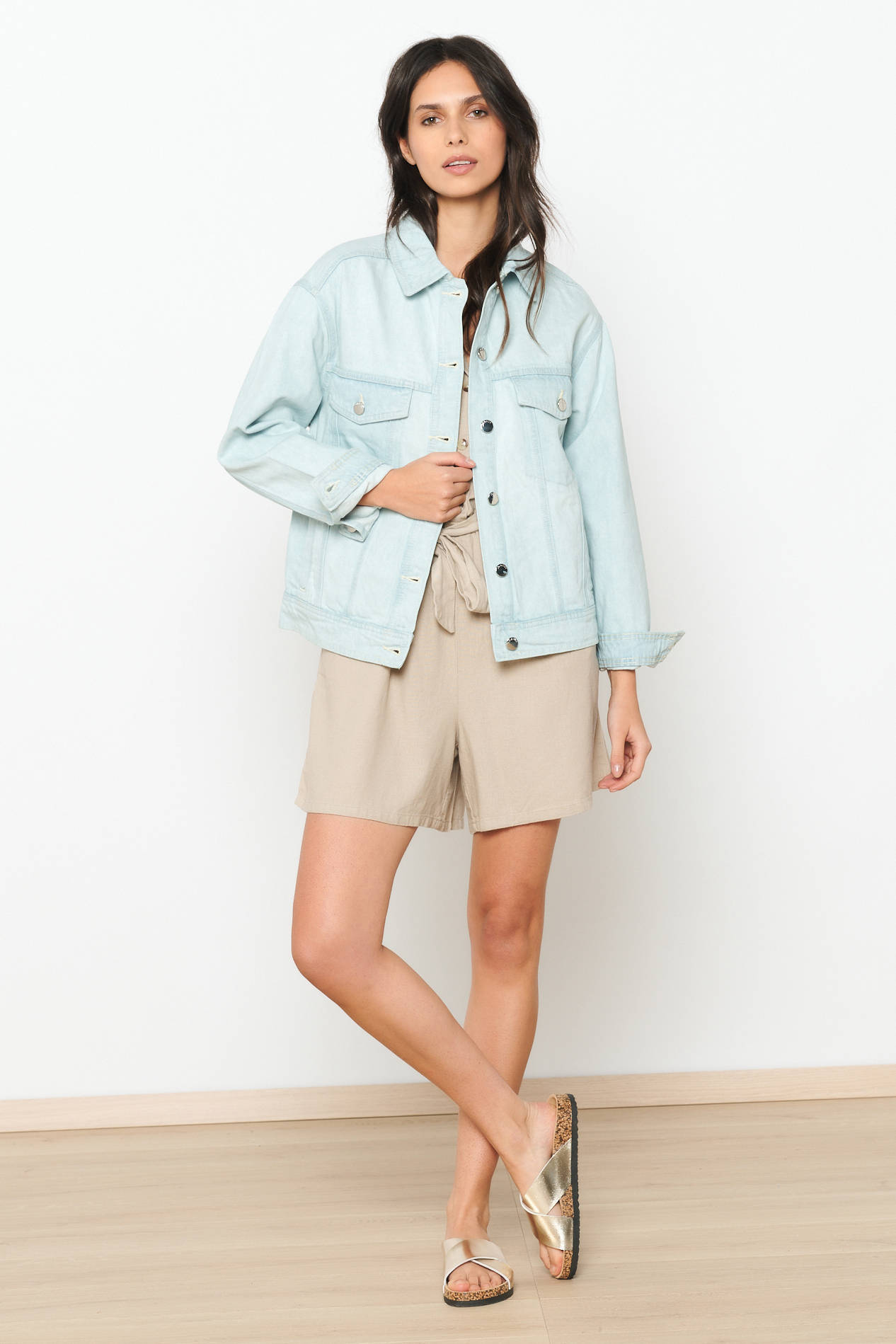 LOLALIZA spijkerjasje light blue denim