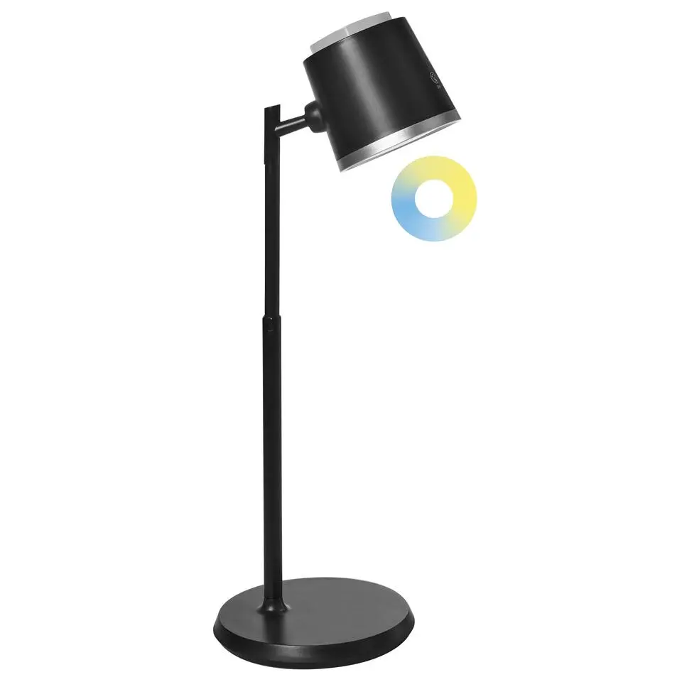 LIBRA - Bureaulamp LED - Zwart - Synthetisch materiaal