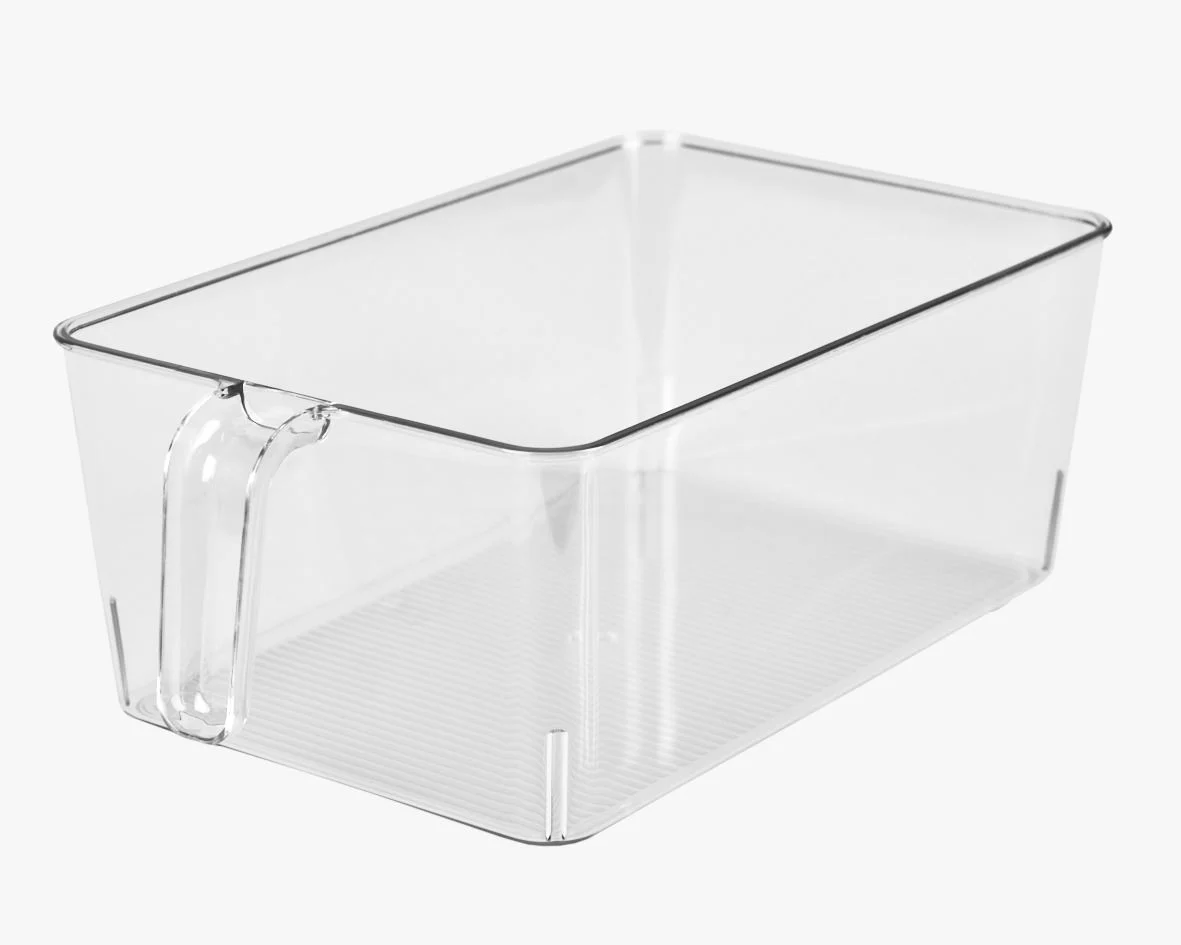 Oppbevaringsboks transparent - 12,5x30x11 cm