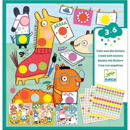 Djeco Sticker: Punkte
