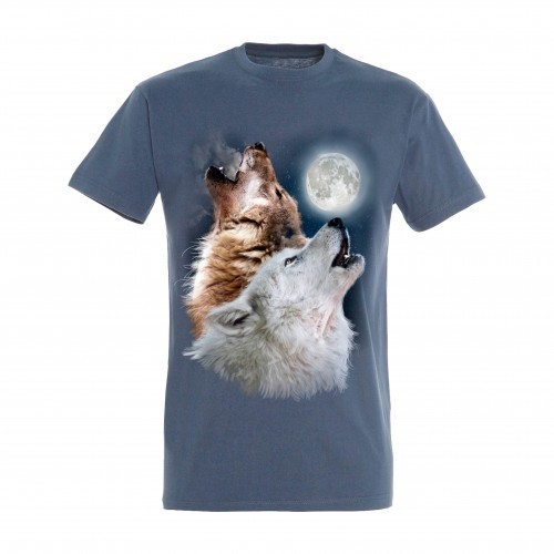 Camiseta Howling Wolf, Azul