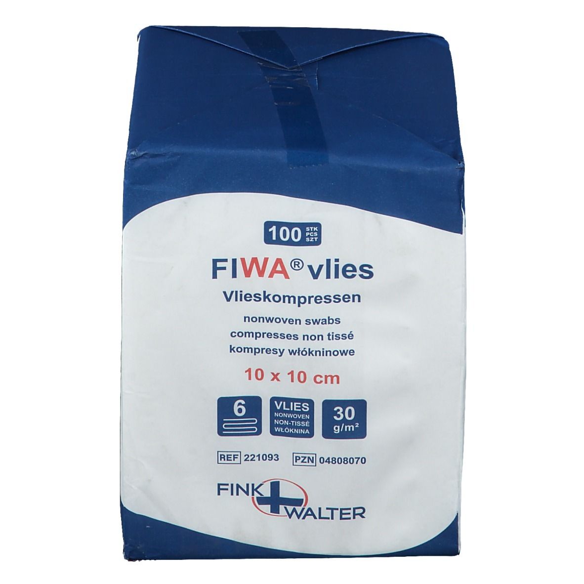 FIWA® vlies Vliesompressen 10 x 10 cm unsteril