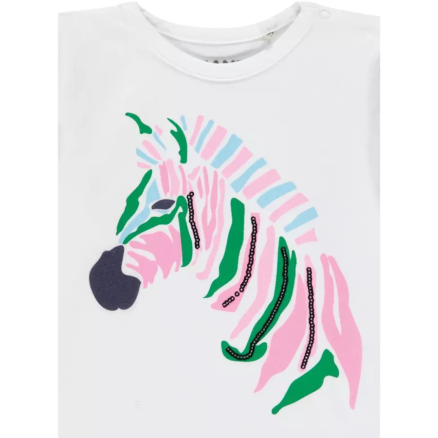 KANZ Girls Langarmshirt, bright white|white