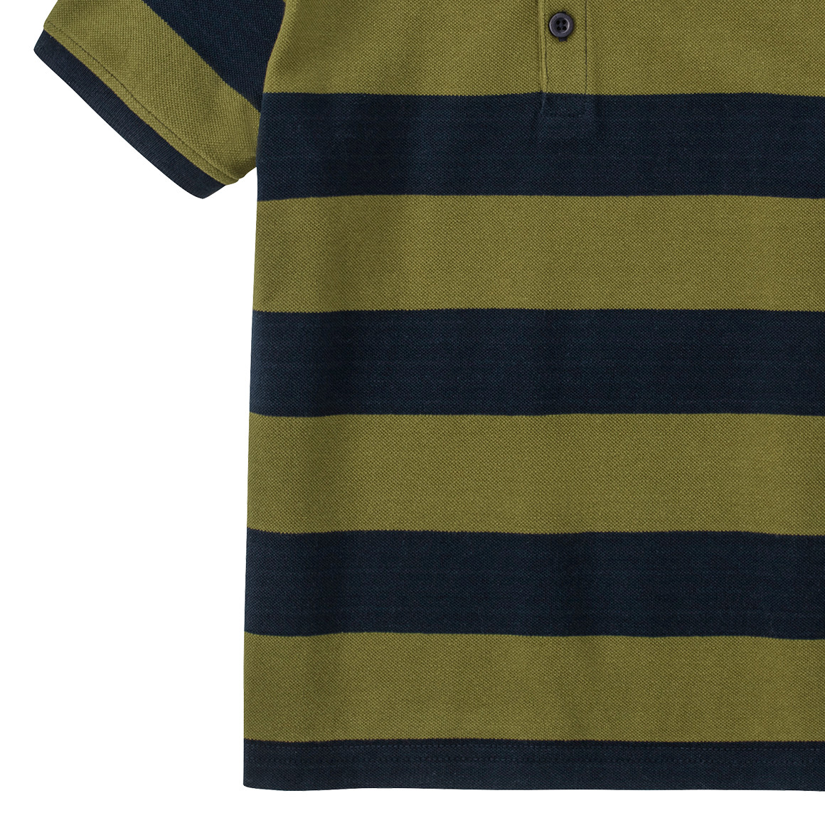 Jonas Nielsen Jungen Poloshirt mit Streifen helloliv / dunkelblau