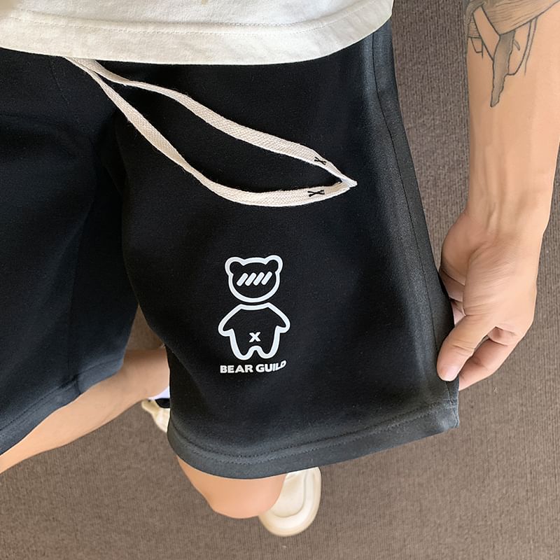 Breeson - Shorts met wijde pijpen en trekkoord in de taille