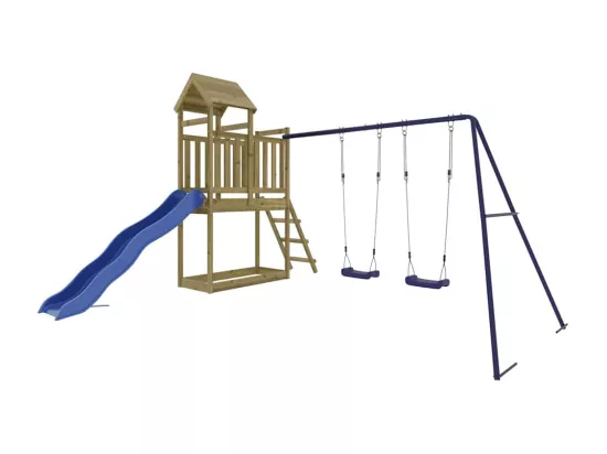 Aire de jeux d'extérieur bois de pin imprégné