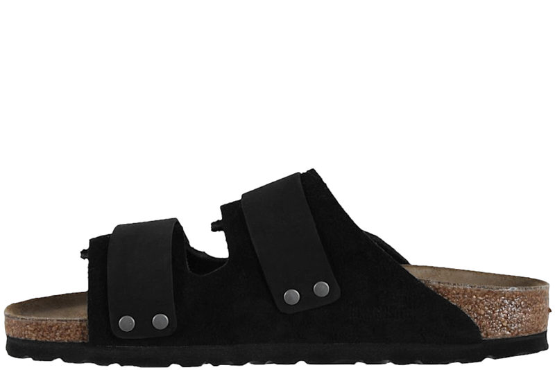 BIRKENSTOCK UJI BLACK VELCRO SLENTERS