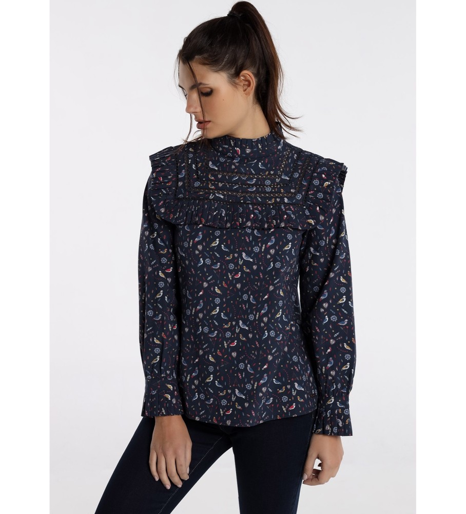 pássaros da blusa Lois