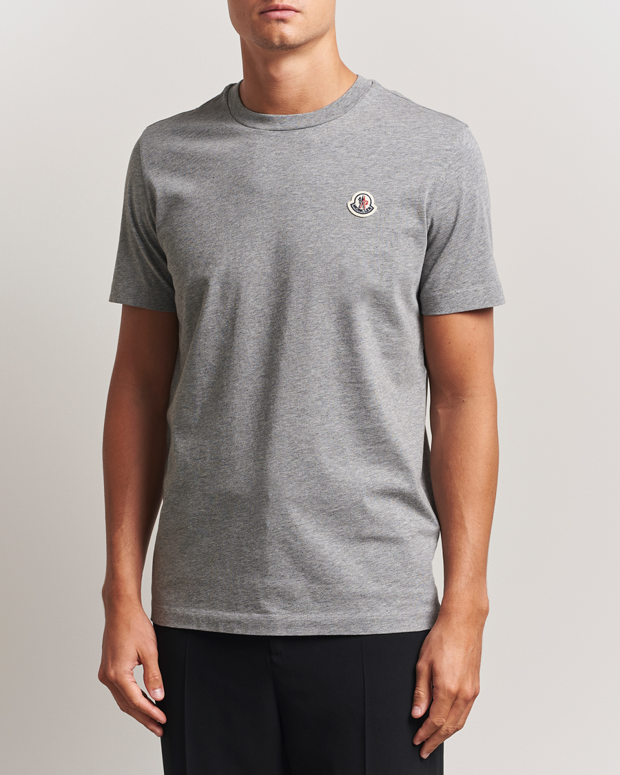 Moncler 3-Pack Logo T-Shirt Grey/White/Black