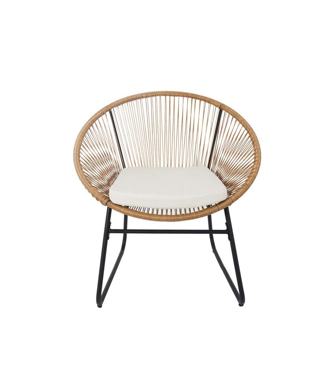 Paris Prix - Salon De Jardin 2 Places san Marco 82cm Marron