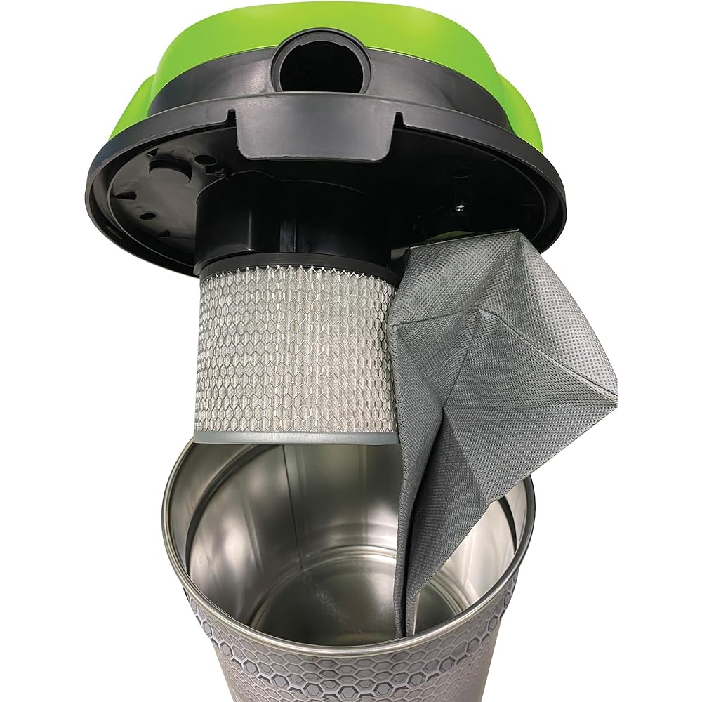 RIBIMEX Perfetto PRCEN020, Aspirateur à Cendres Parfait, Plastique et métal, Noir et Vert, 20 L silenzioso : Cuisine et Maison