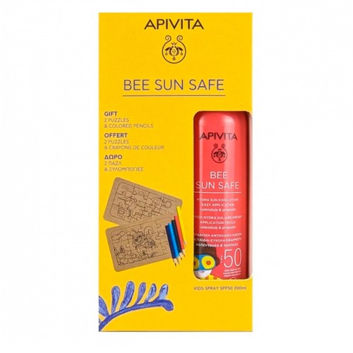Apivita Bee Sun Safe Loção Solar para Crianças SPF50 200ml   OFERTA Puzzle
