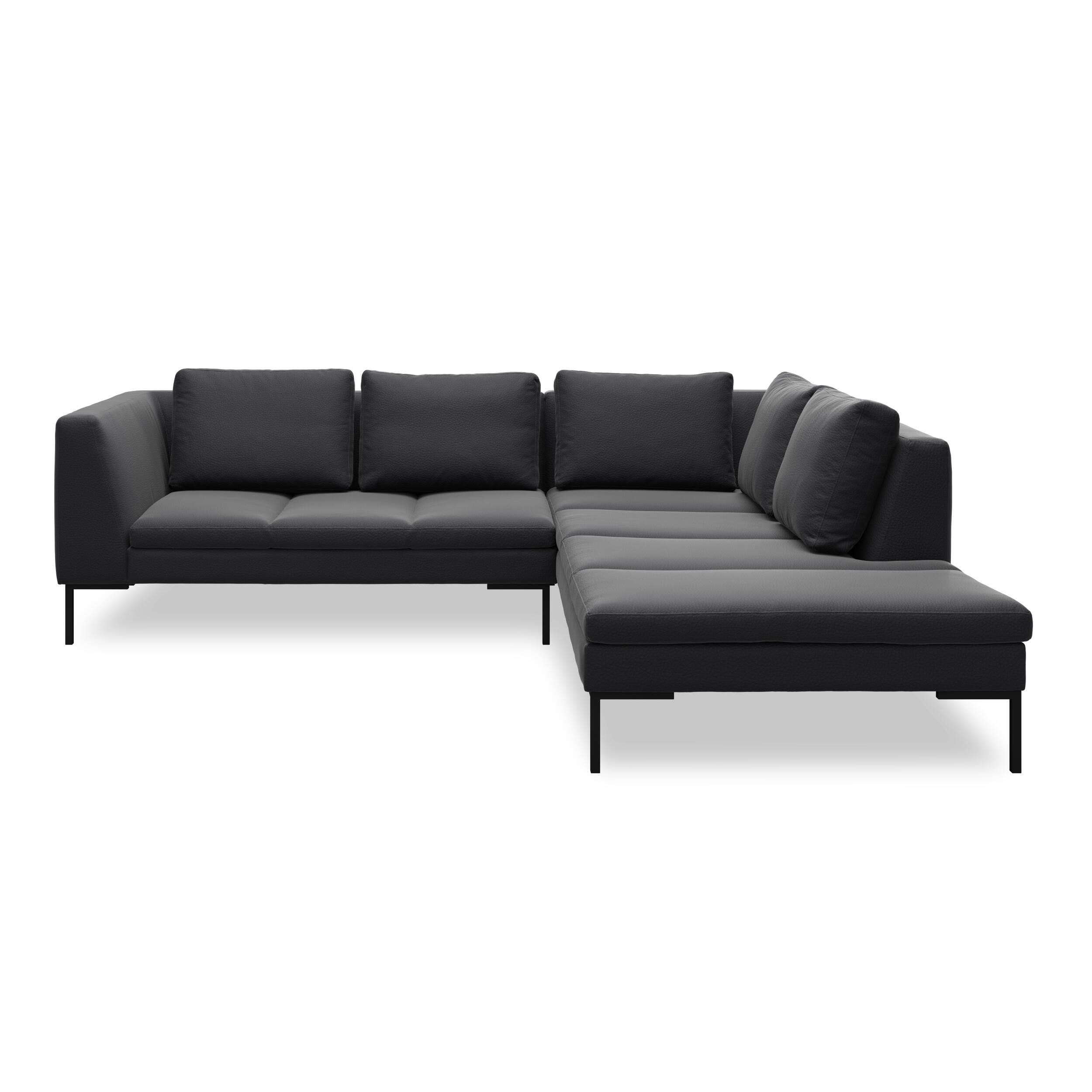 Nordskov højrevendt hjørnesofa med pufafslutning