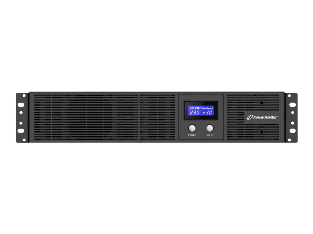 PowerWalker VI 2200 RLE - UPS (rackversion) - AC 230 V - 1320 Watt - 2200 VA - 9 At - USB, RS-232 - output-stikforbindelser: 4