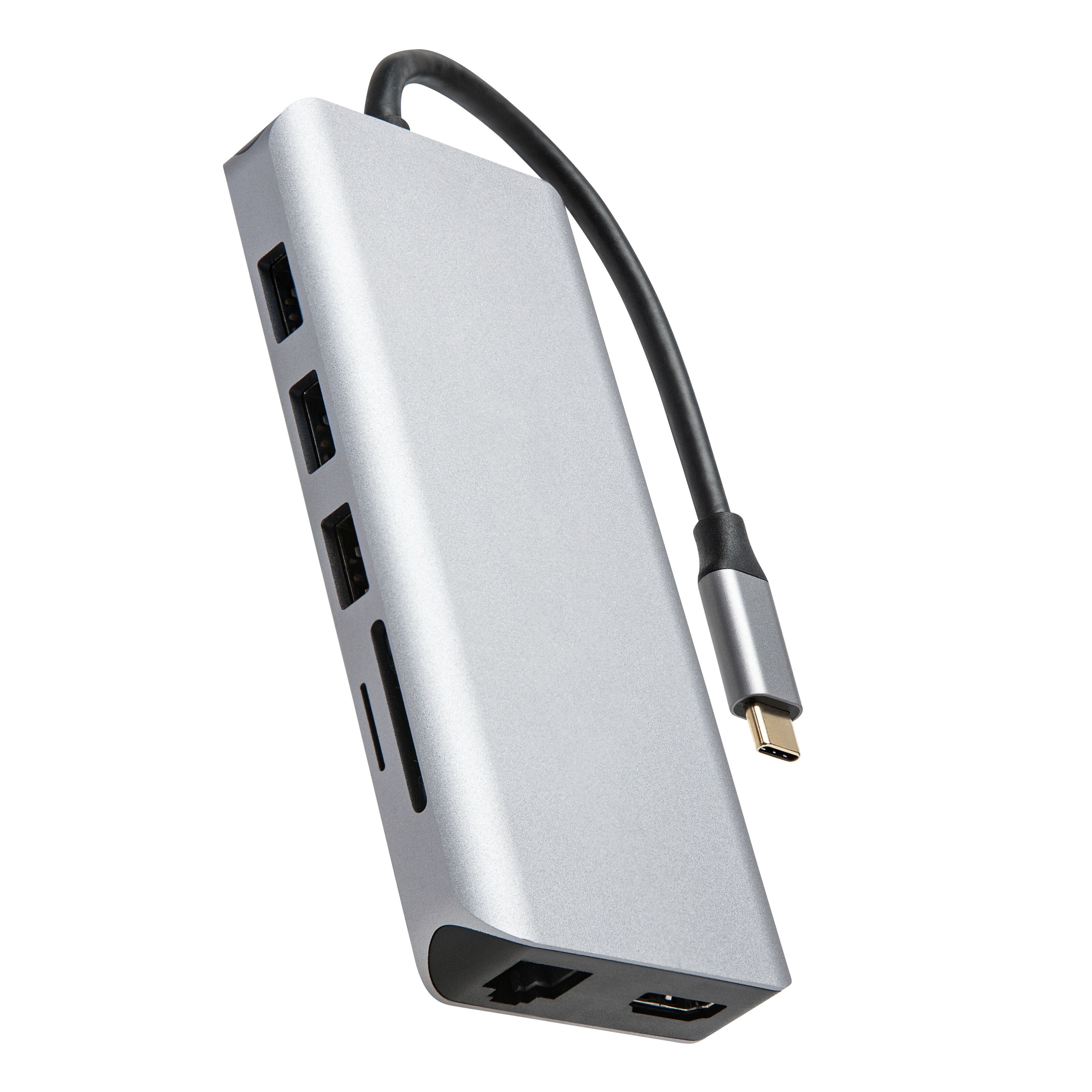 Plexgear Multiadapter for USB-C med 12 tilkoblinger