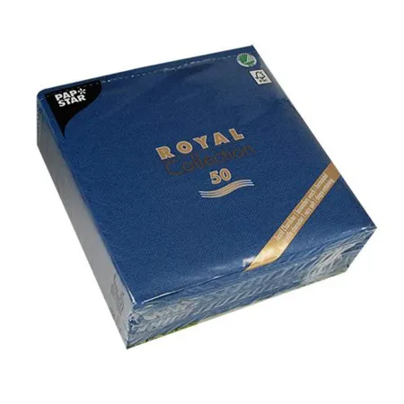 Pap Star Servietten Royal Collection uni dunkelblau