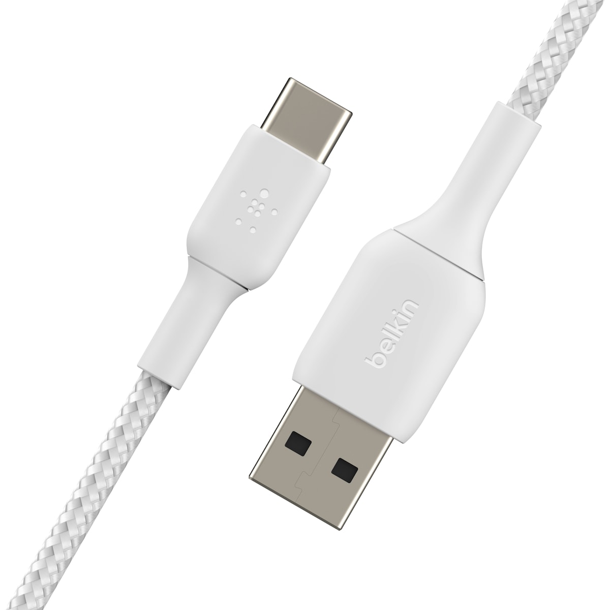 Belkin CAB002BT0MWH, 0,15 m, USB A, USB C, Hvit