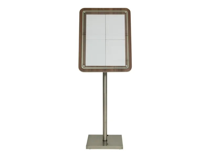 Securit® 4xA4 GLASS STAR informationsdisplay valnød