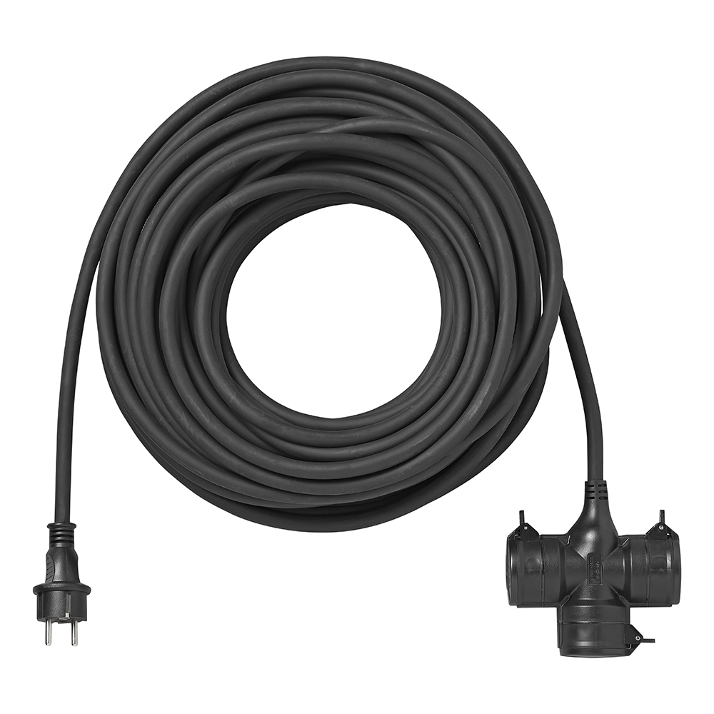 ProPlus Schuko 3-voudig stekkerdoos - 25 meter