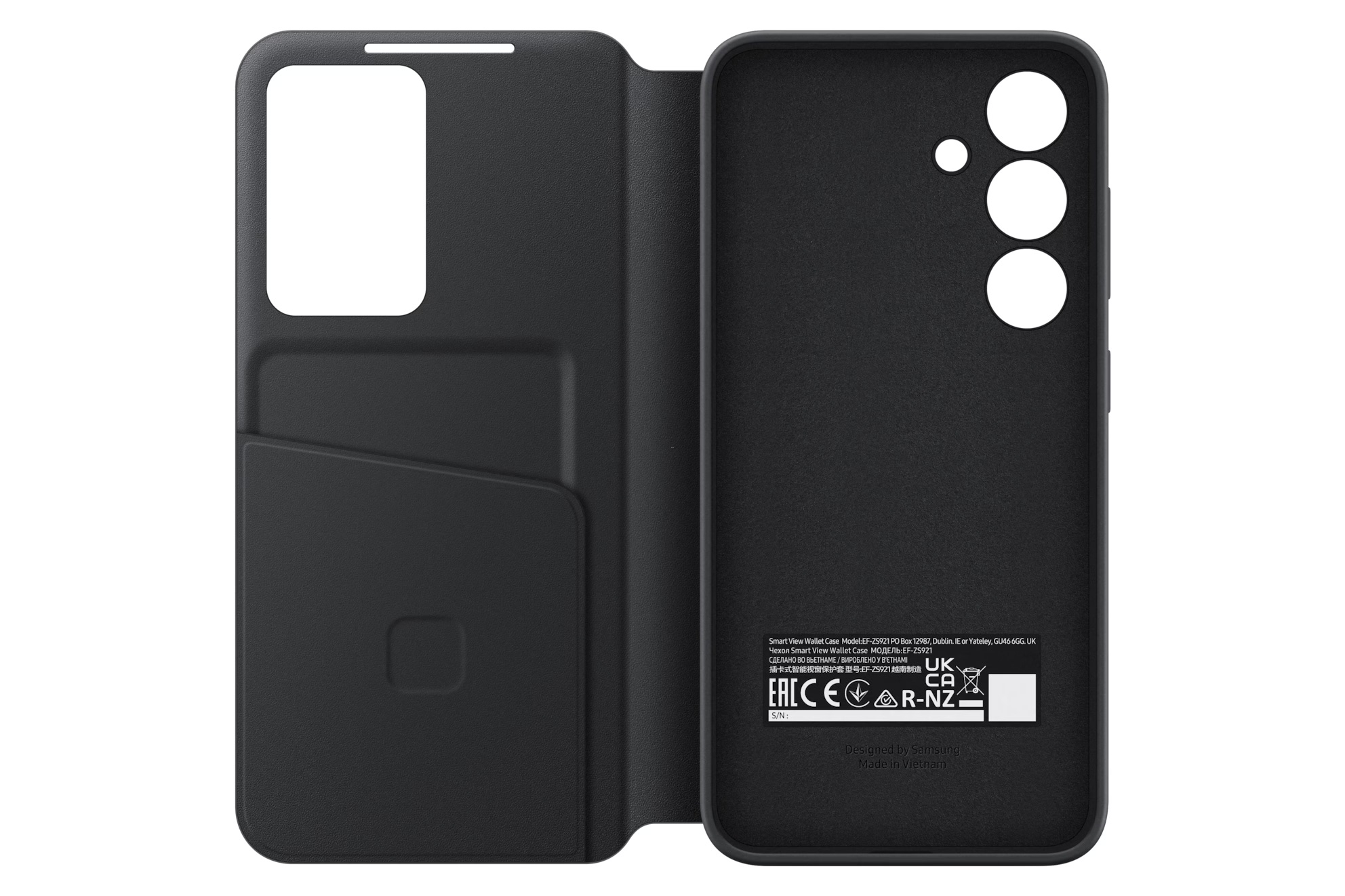 Galaxy S24 Smart View Book Cover Flipcase Hülle (EF-ZS921CBEGWW) - Black (Schwarz)