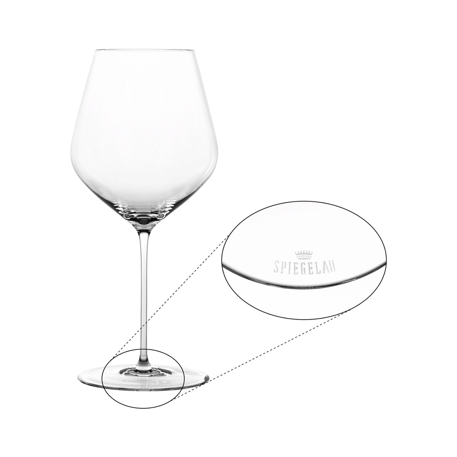 Spiegelau Burgundergläser + Poliertuch Hi-Lite 734 ml 2er Set