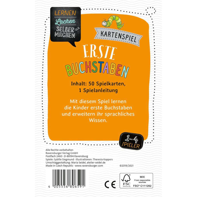 Erste Buchstaben - Kartenspiel - Ravensburger