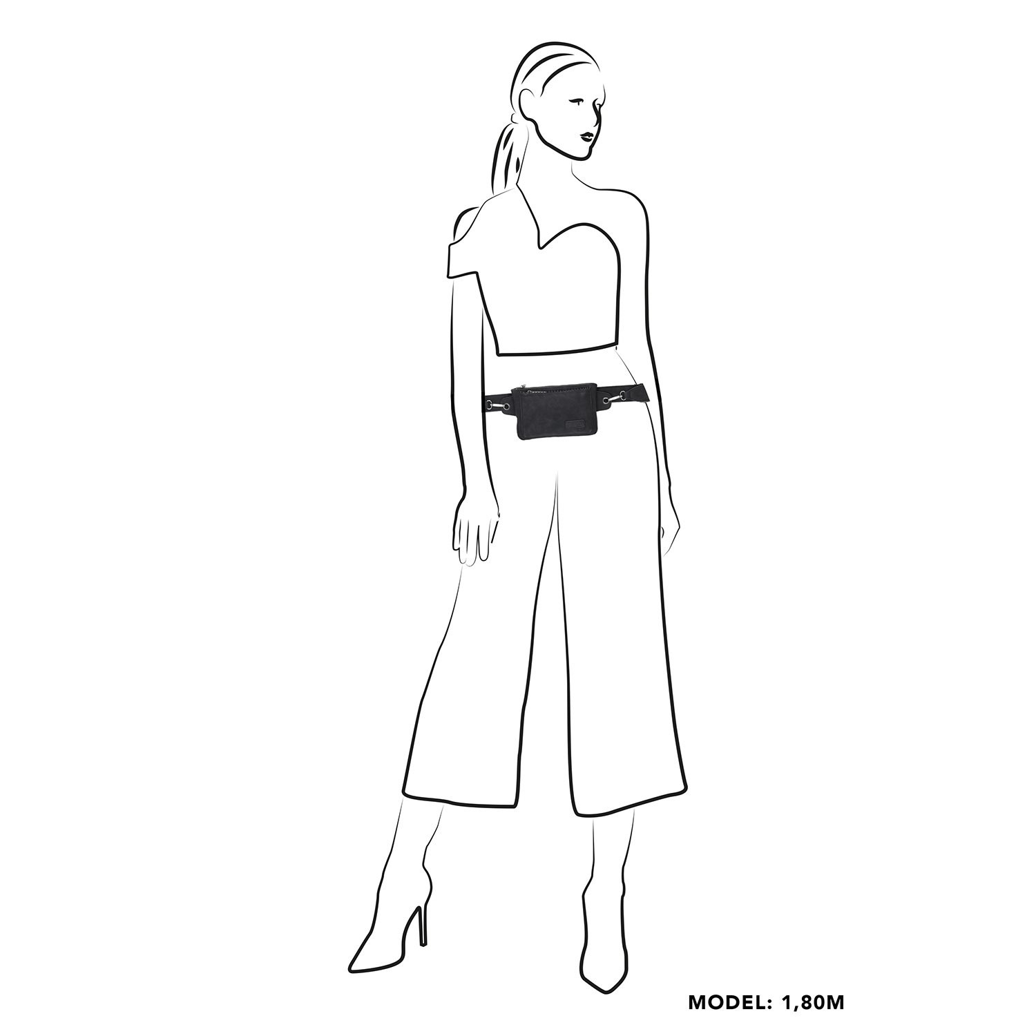 Zebra Trends Lisa Bumbag jeansblauw