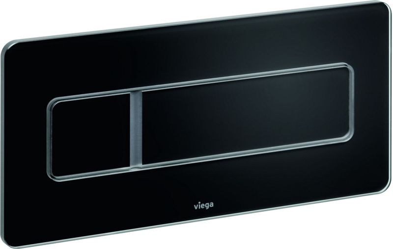 Viega - Visign for More 105 - Drukplaat - Glas - Zwart