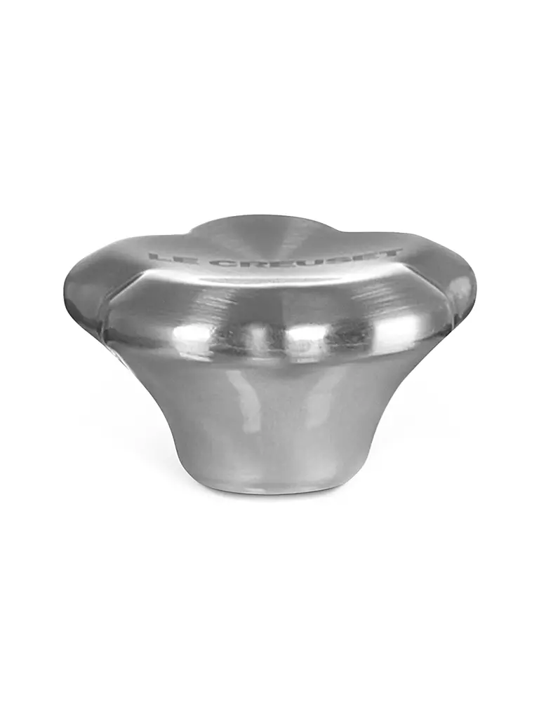 LE CREUSET Deckelknopf 4,5cm Blume SIGNATURE Edelstahl silber