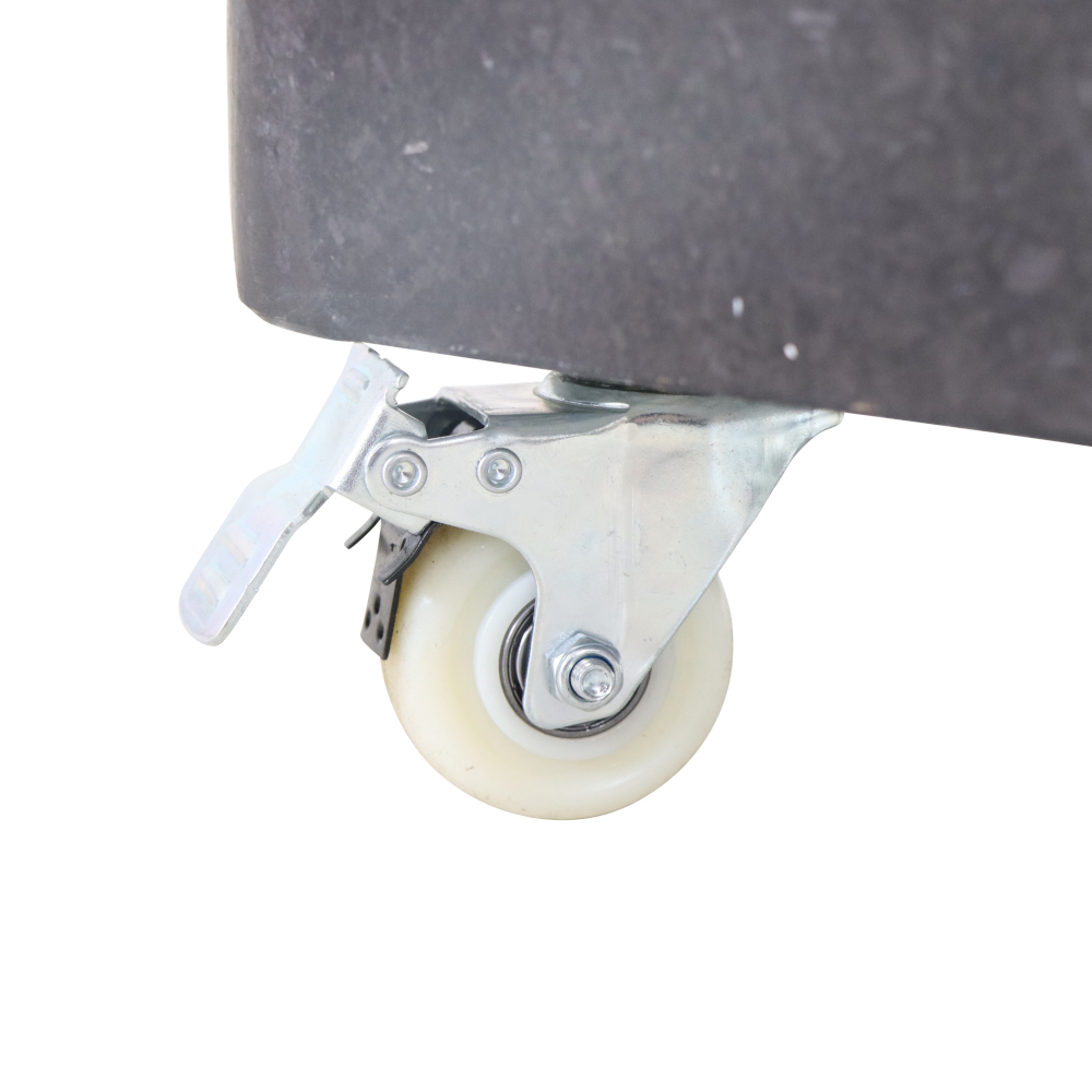 Granitständer - schwarz - eckig - 50 kg