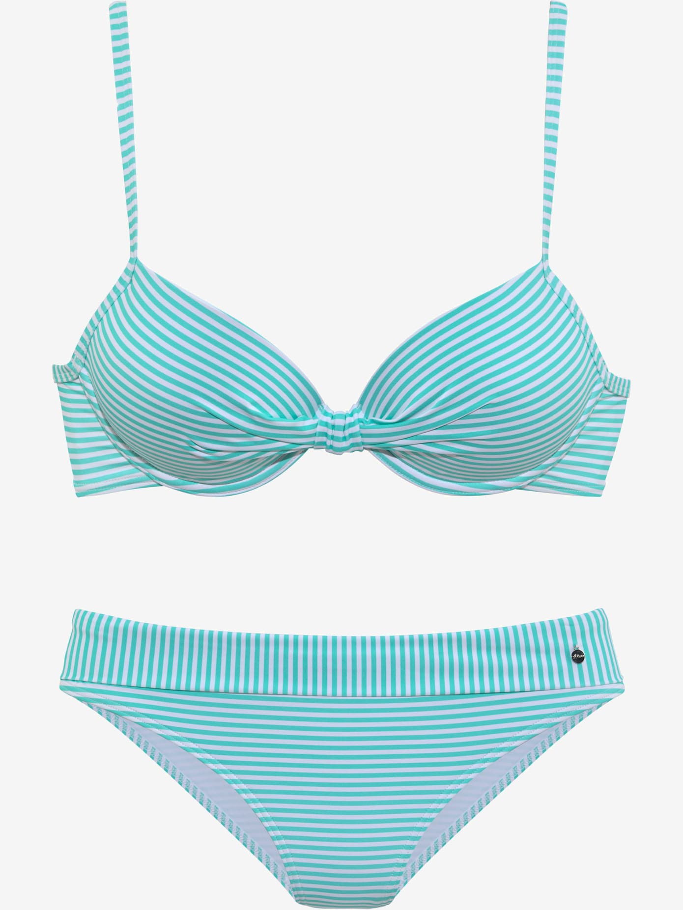 Maillot de bain à armatures motif rayé marin