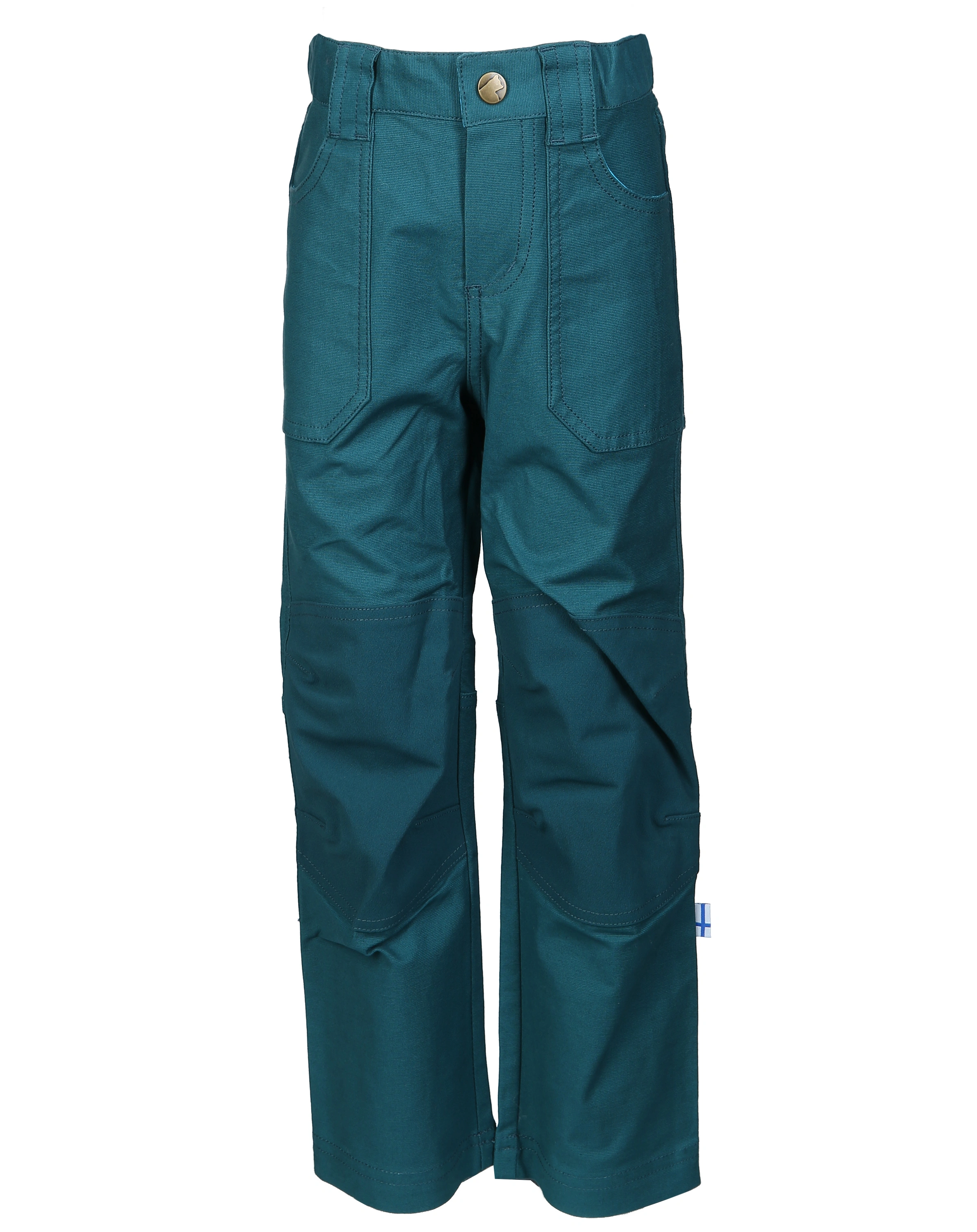 Outdoorhose KALLE CANVAS mit Knieverstärkung in deep teal