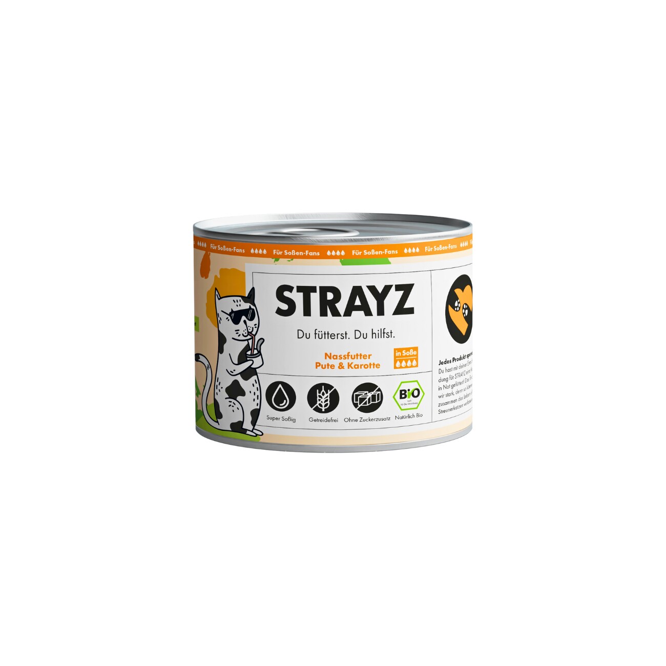 STRAYZ BIO Pute & Karotte in Soße, 6x200 g