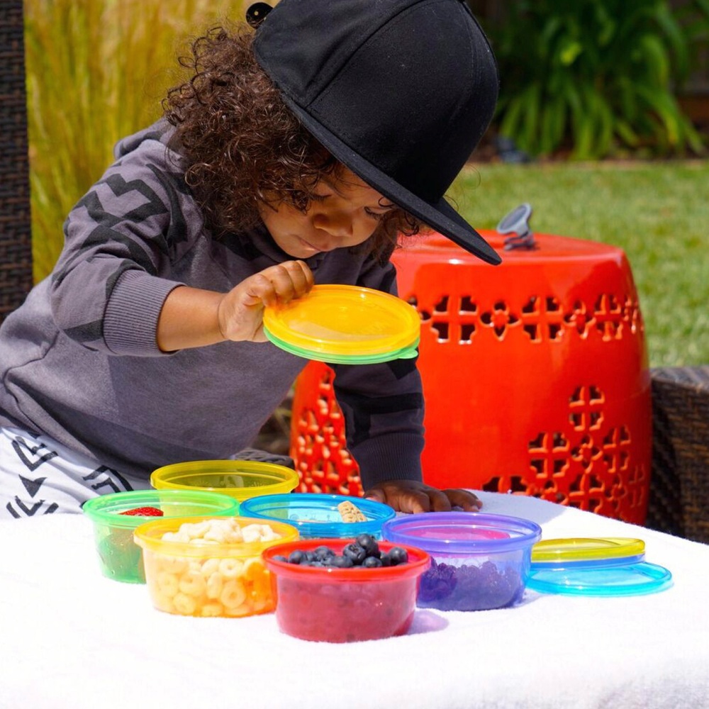 Nuby Snackdosen mit Deckel, 4er-Pack