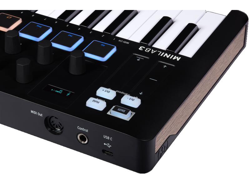 Arturia Keyboard Controller Minilab 3 Schwarz Universeller Controller zum Musizieren