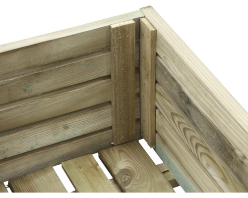 Siena Garden Ella plantenbak, 80 x 40 x 28 cm, natuurlijk hout