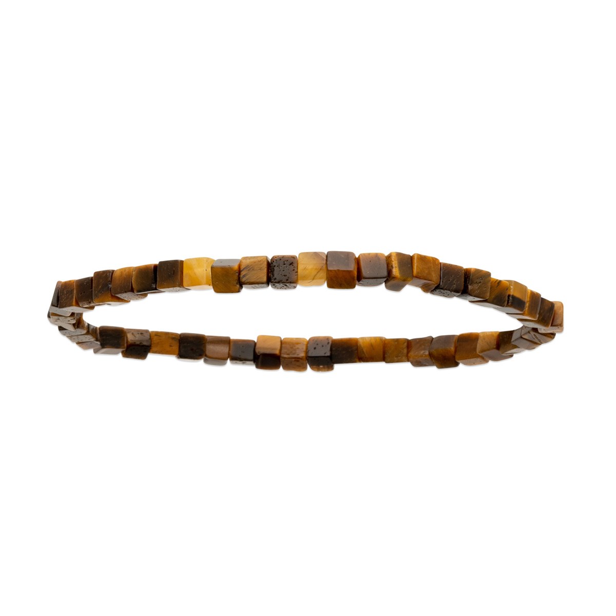 Bracelet homme Brillaxis élastique oeil de tigre