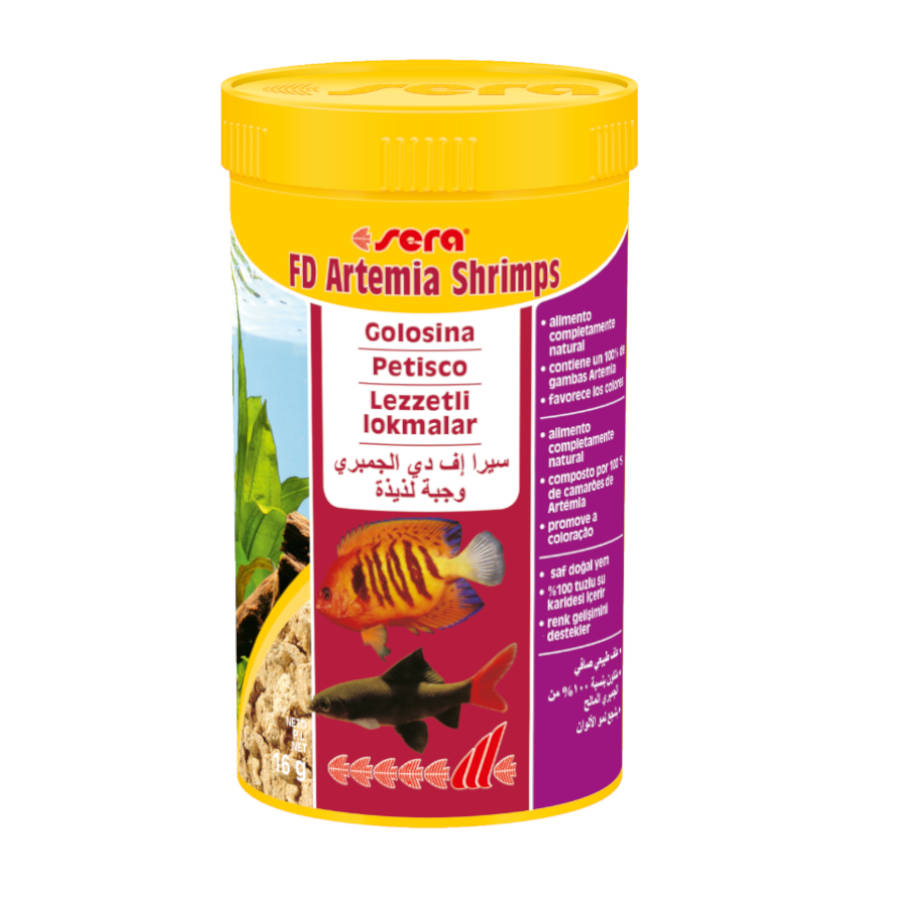 Ração para peixes Sera FD Artemia com camarões