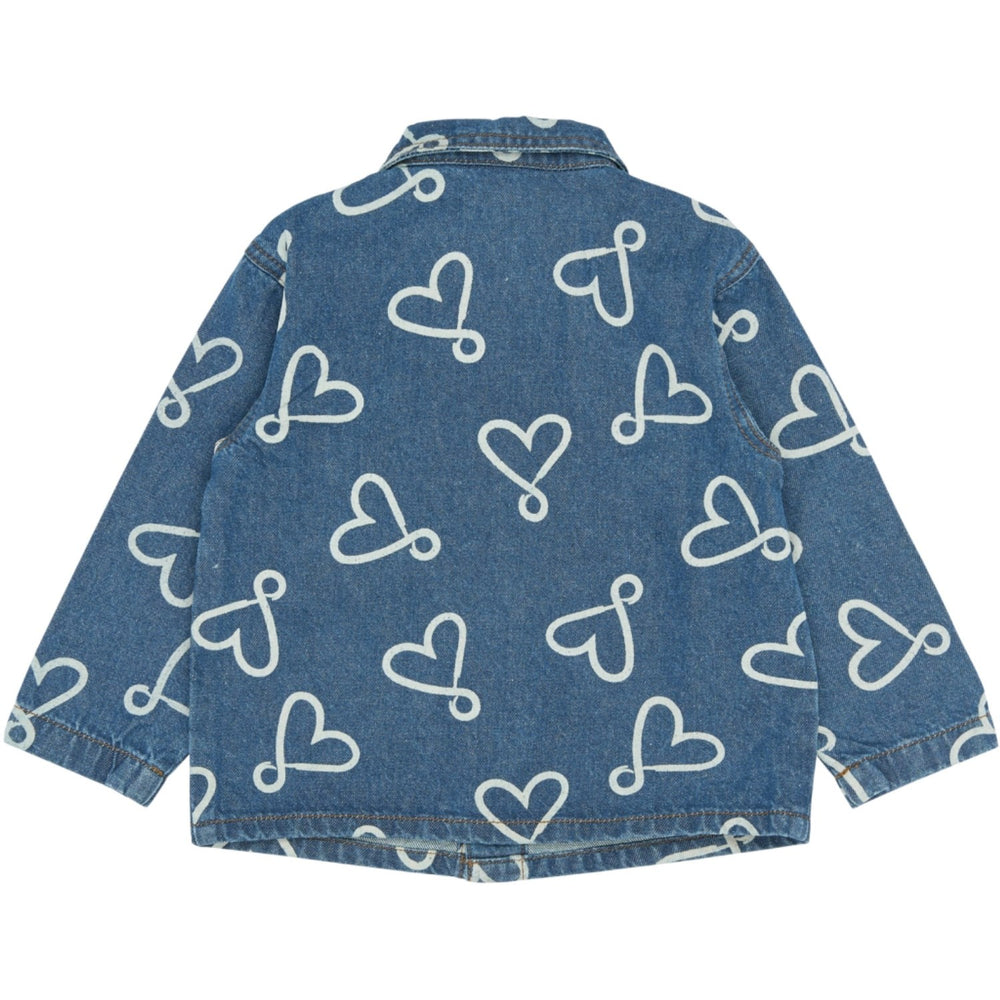 Køb THE NEW Siblings Medium Blue Denim Aop Tnstshea Os Denim Overshirt