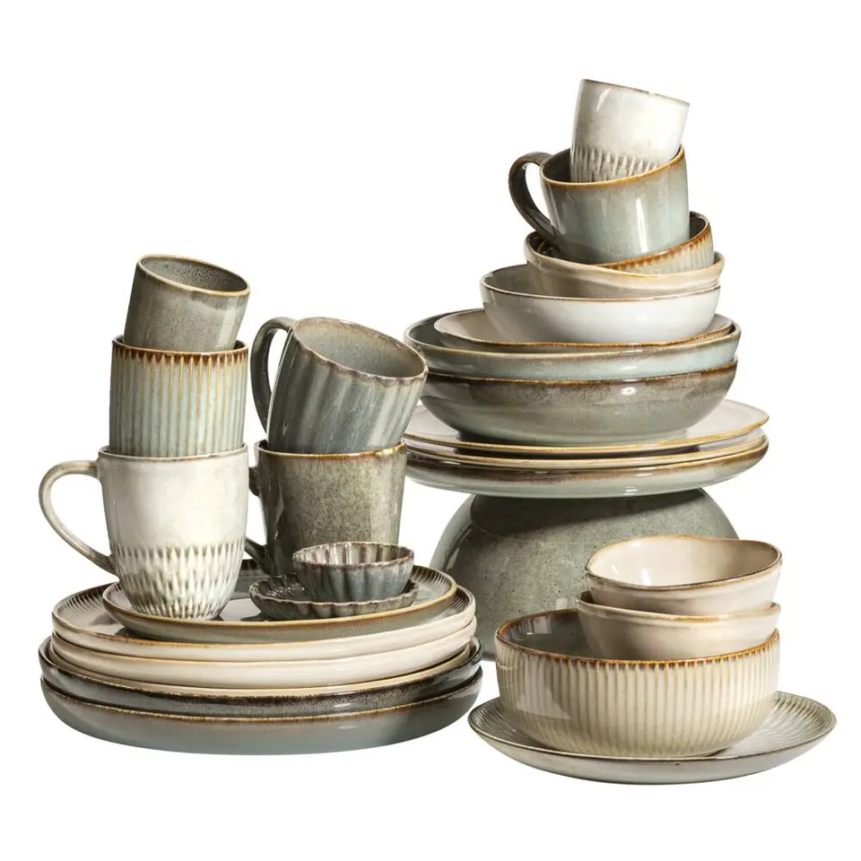 Mok Bodhi met oor - beige - stoneware - Ø9 cm