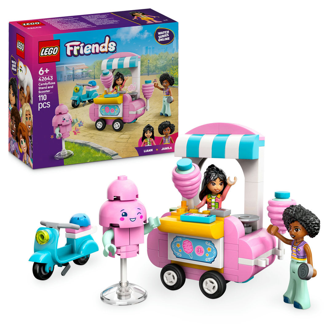 LEGO friends suikerspinkraam en scooter set