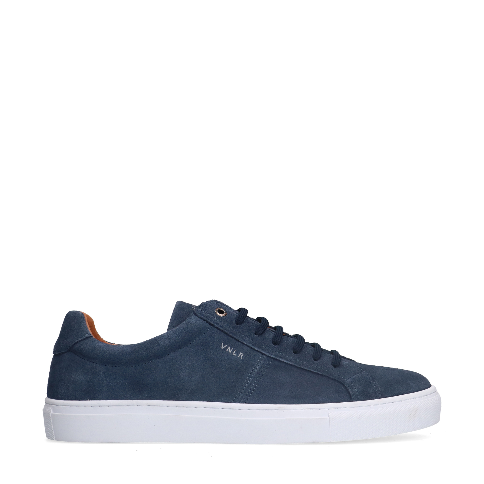 Blauwe suède sneakers