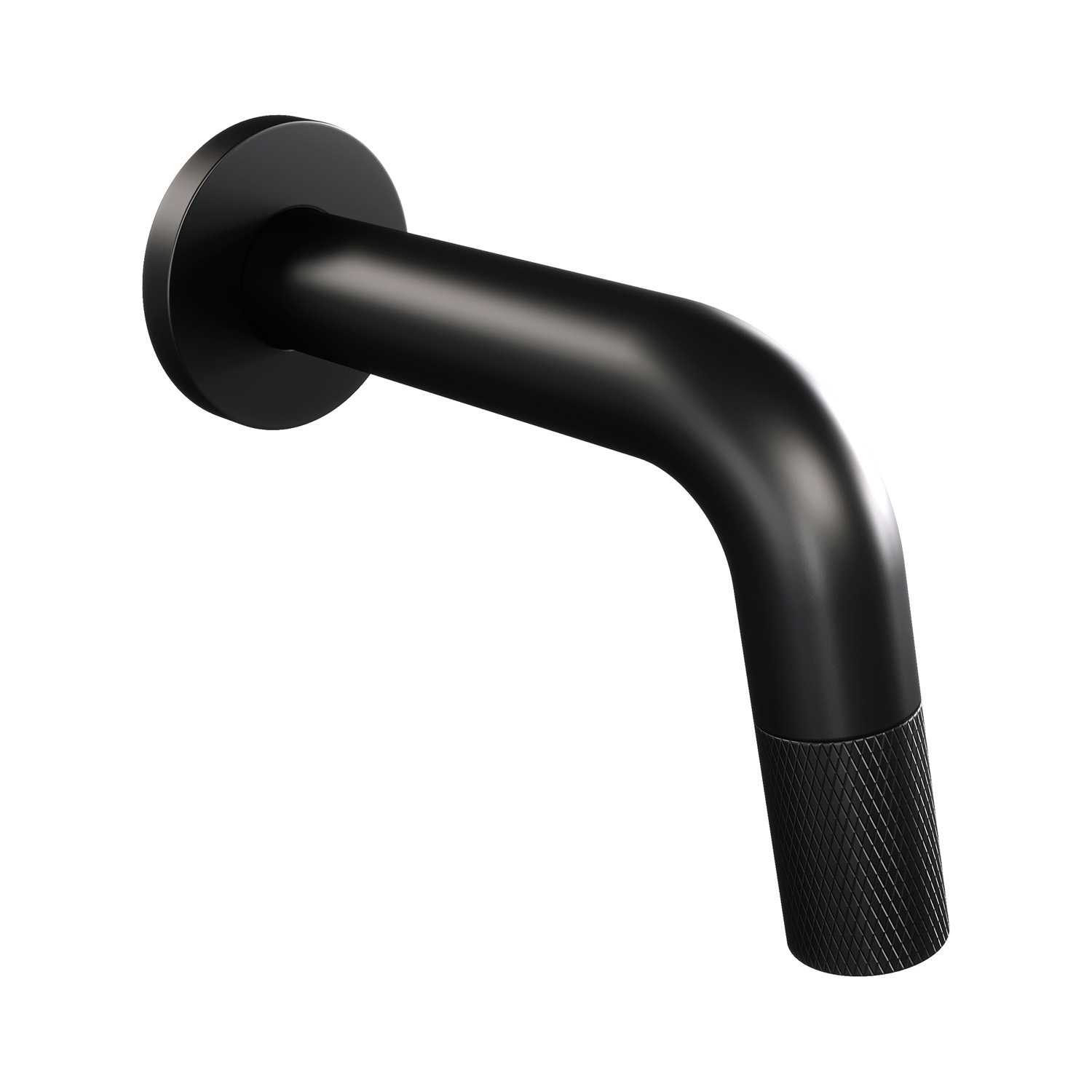 Brauer Black Carving inkortbare inbouw fonteinkraan mat zwart