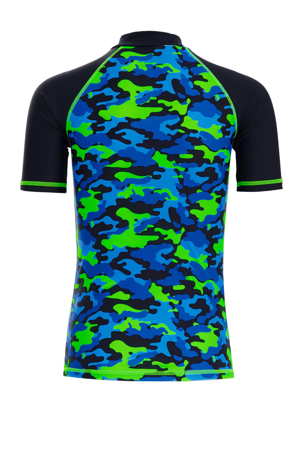 UV T-shirt blauw/groen/zwart